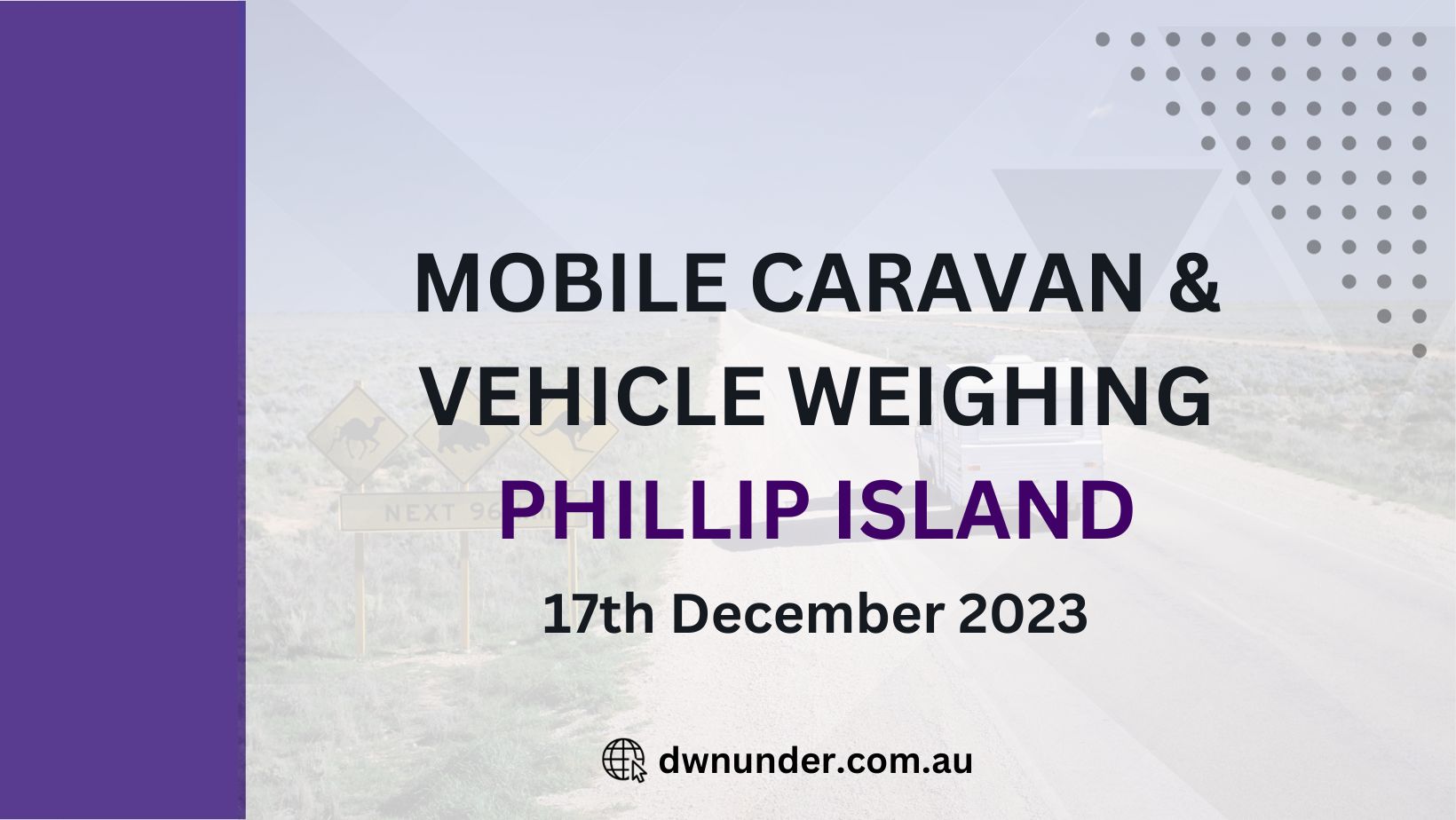 Mobile Caravan & Vehicle Weighing in Phillip Island